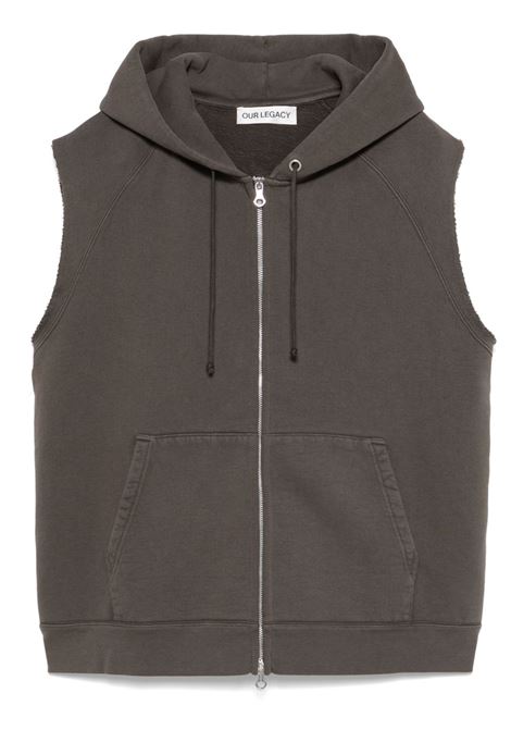 motor hood vest man brown OUR LEGACY | M2256MF